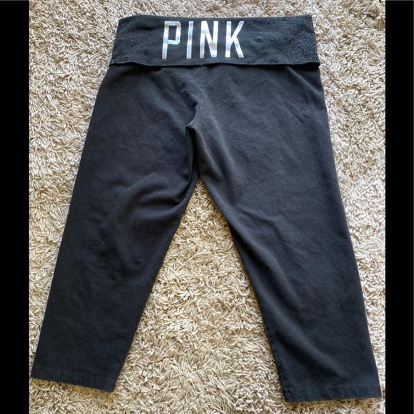 PINK Victoria's Secret Pants - Victoria's Secret Y2K Pink Yoga Knee Length Activewear Capris